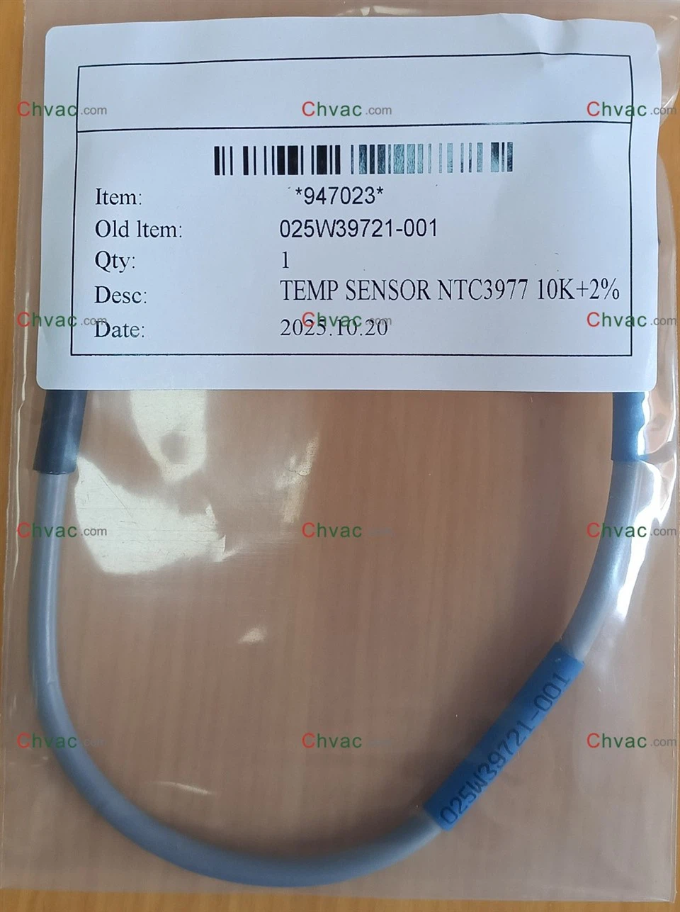 York 025W39721-100 Sensorurladdning